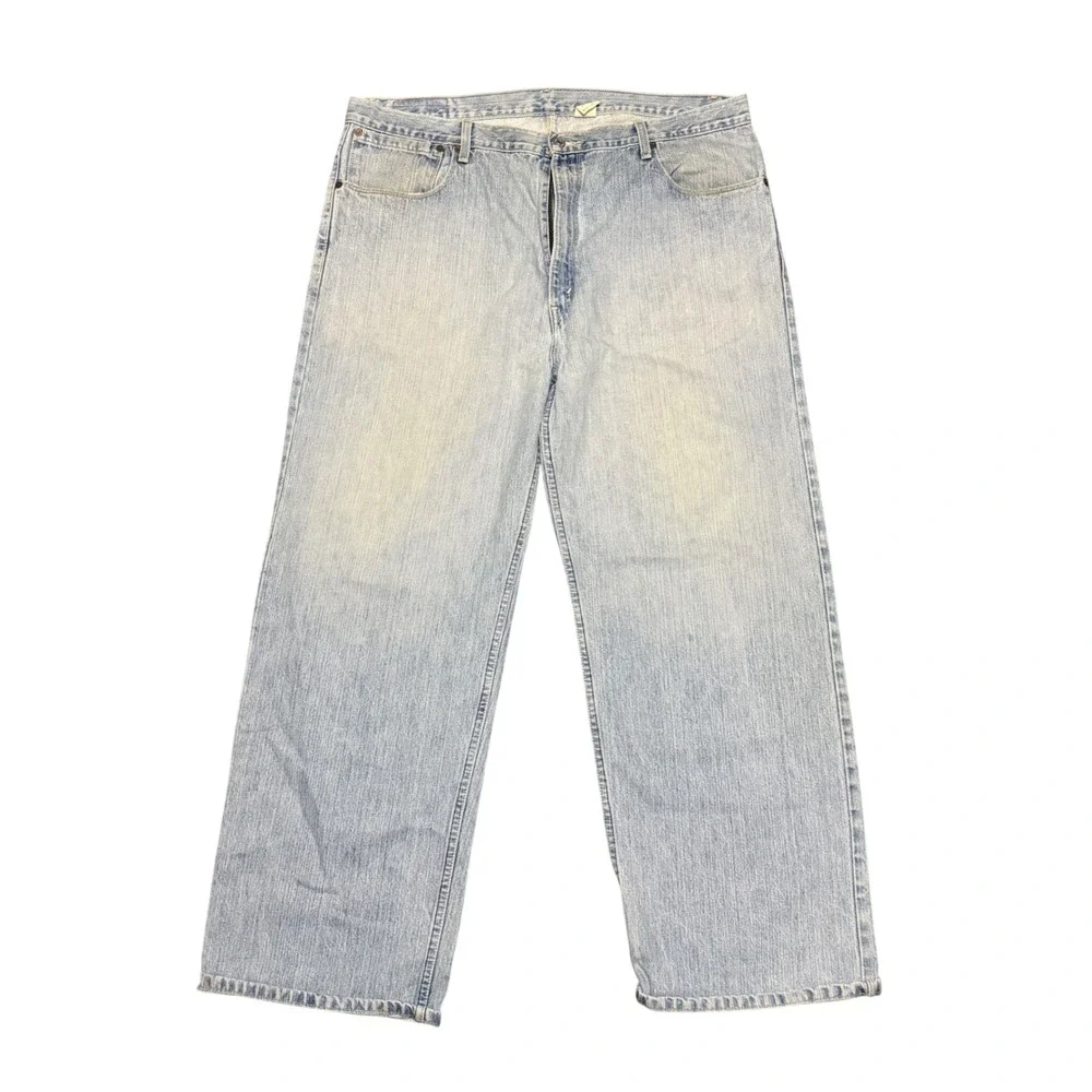Vintage Levis 579 Baggy Fit Jeans Light Wash Denim Mens W42 L32 0579-0514